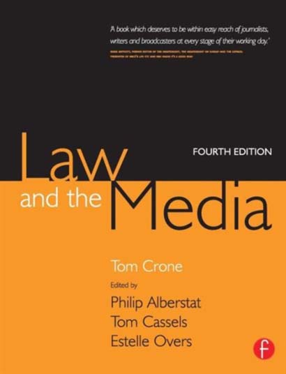 LAW AND THE MEDIA - TOM CRONE