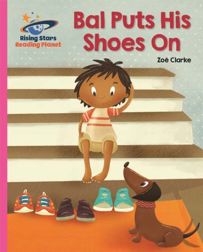 READING PLANET BAL PUTS HIS SHOES ON  PINK B GALAX