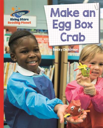 READING PLANET MAKE AN EGG BOX CRAB RED B GALAXY-