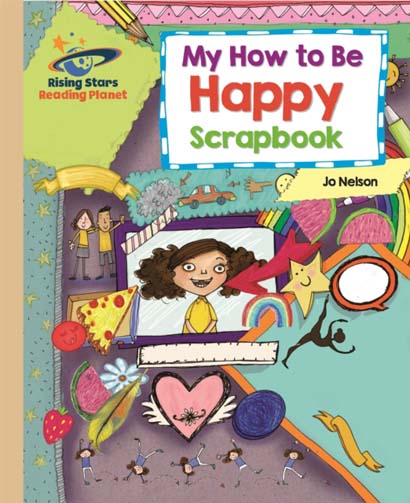READING PLANET MY HOW TO BE HAPPY SCRAPBOOK GOLD G