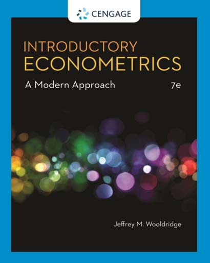 INTRODUCTORY TO E CONOMETRICS-WOOLRIDGE