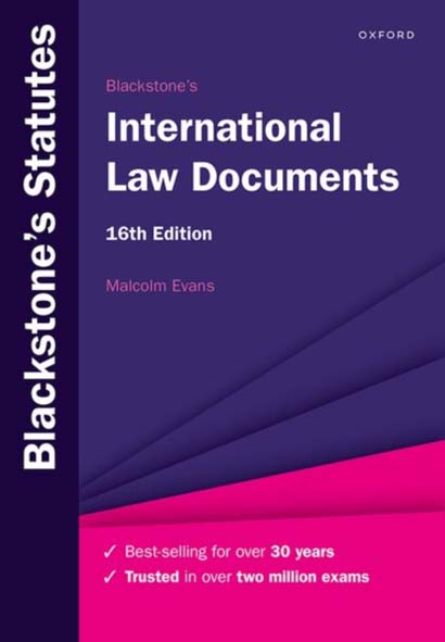 BLACKSTONES INTERNATIONAL LAW DOCUMENTS- MALCOLM E