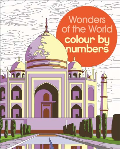 WONDERS OF THE WORLD COLOUR BY NUMBERS-DAVID WOODR