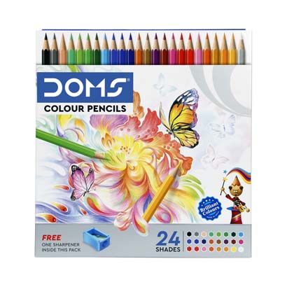 DOMS FULL SIZE COLOUR PENCILS 24 80371