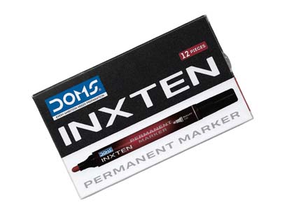 DOMS INXTEN PERMANENT MARKER RED BULLET 80750