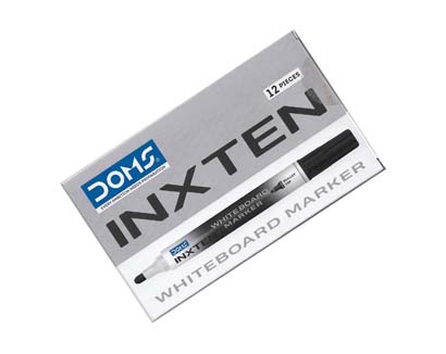 DOMS INXTEN WHITEBOARD MARKER BLACK BULLET 80832