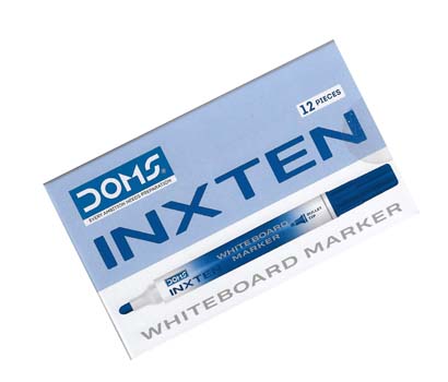 DOMS INXTEN WHITEBOARD MARKER BLUE BULLET 80833
