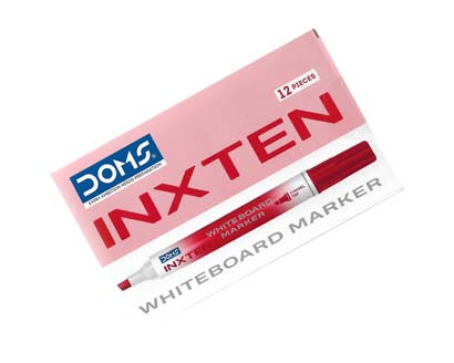 DOMS INXTEN WHITEBOARD MARKER RED CHIZEL 80830