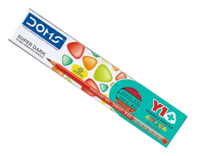 DOMS Y1+ SUPER DARK TRIANGLE PENCIL 12 PCS 7151