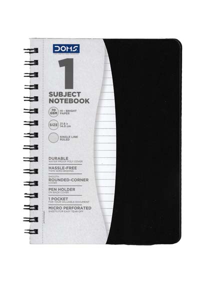 DOMS A5 1 SUBJECT NOTEBOOK 160 PAGES 8266