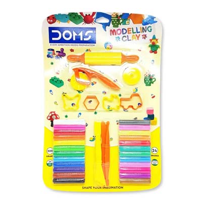 DOMS MODELLING CLAY 24 SHADES 300 GMS 8462