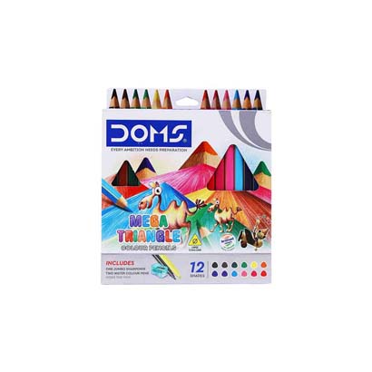 DOMS MEGA TRIANGLE COLOUR PENCILS 7944