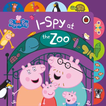 PEPPA PIG I SPY AT THE ZOO TABBED BOARD