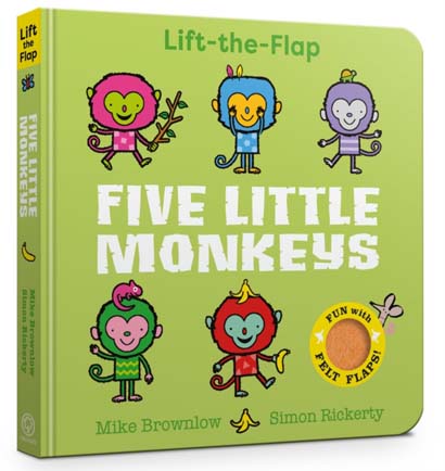 FIVE LITTLE MONKEYS LIFT-THE-FLAP- MIKE