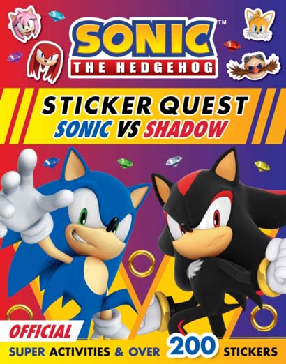 SONIC THE HEDGEHOG STICKER QUEST SONIC VS SHADOW - SONIC THE HEDGEHOG