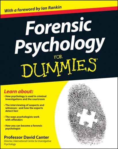 FORENSIC PSYCHOLOGY FOR DUMMIES - DAVID V CANTER