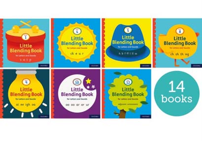 LITTLE BLENDING BOOKS FOR LETTERS AND SOUNDS: MIXED PACK OF 14 - LULLI