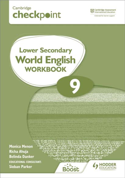 CAMBRIDGE CHECKPOINT LOWER SECONDARY WORLD ENGLISH WORKBOOK 9 - MONICA MENON
