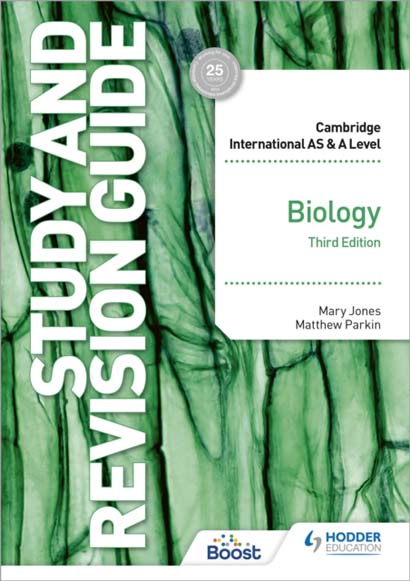 CAMBRIDGE INTERNATIONAL AS A LEVEL BIOLOGY STUDY AND REVISION GUIDE THIRD EDITION - MARY JONES