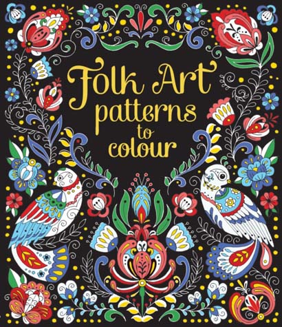 FOLK ART PATTERNS TO COLOUR-MEGAN