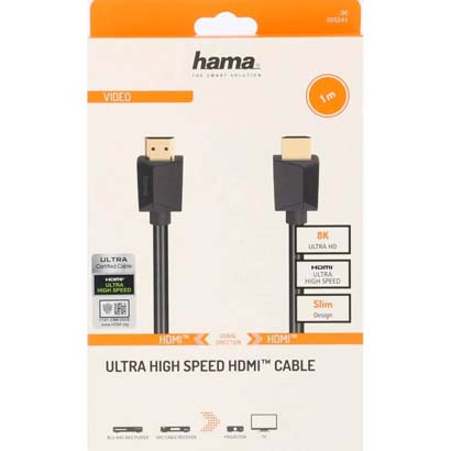 HAMA 8K ULTRA HIGH-SPEED HDMI 2.1 CABLE 1M (205241