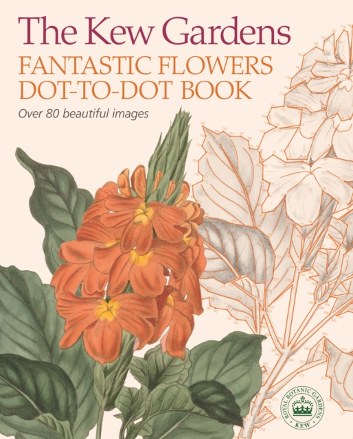 THE KEW GARDENS FANTASTIC FLOWERS DOT TO DOT BOOK - DAVID WOODROFFE