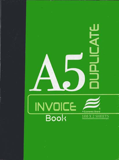 ECONOMIC INVOICE A5 DUPLICATE