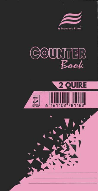 ECONOMIC HALF SIZE COUNTER BOOK 2QR