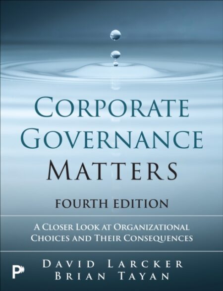 CORPORATE GOVERNANCE MATTERS - DAVID LARCKER