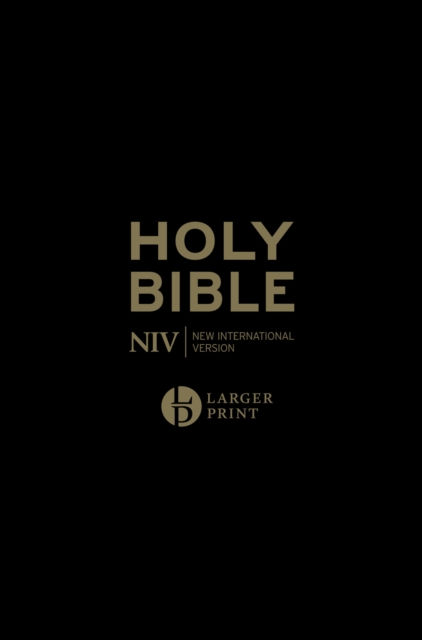NIV LARGER PRINT PERSONAL BLACK LEATHER BIBLE - NEW INTERNATIONAL VERSION