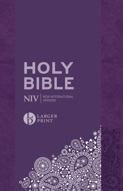NIV LARGER PRINT PERSONAL PURPLE SOFT TONE BIBLE - NEW INTERNATIONAL VERSION