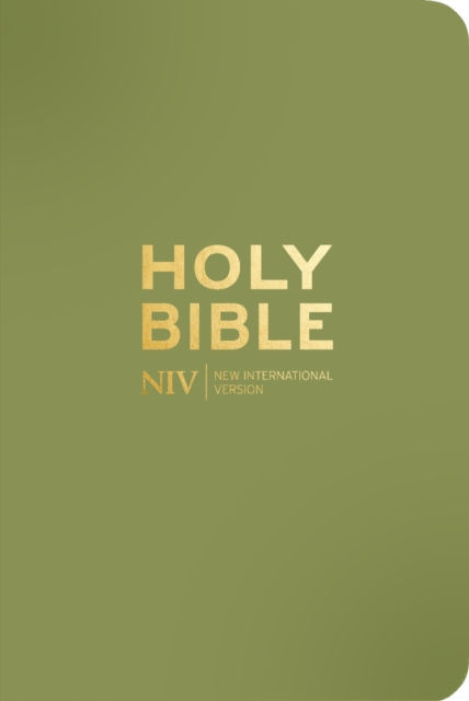 NIV POCKET OLIVE GREEN BIBLE WITH GOLD ZIP - NEW INTERNATIONAL VERSION