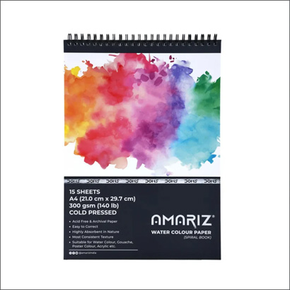 Amariz A4 Water Colour Paper 300Gsm A300100004