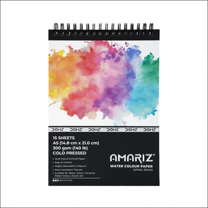 Amariz A5 Water Colour Paper 300Gsm A300100005