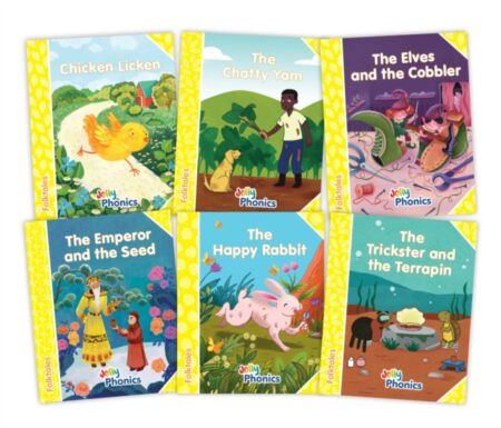 Jolly Phonics Folktales Yellow Readers Level 2 Complete Set 1 6 - Emily Guille-Marrett