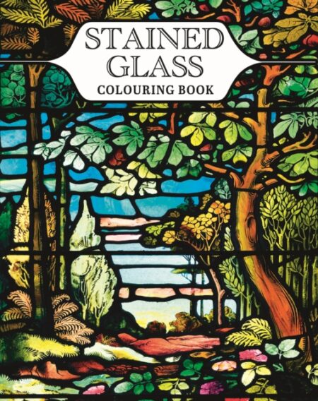 Stained Glass Colouring Book With 45 Enchanting Designs - Tansy Willow