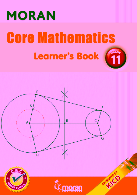 Moran Core Mathematics Grade 11 Learner Book